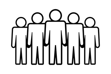 Symbol, ikona ludzi. Plik wektorowy.