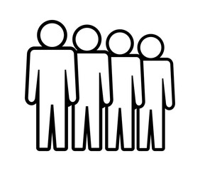 Symbol, ikona ludzi. Plik wektorowy.