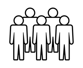 Symbol, ikona ludzi. Plik wektorowy.