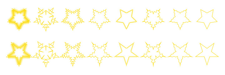 Sparkle Icons set. Twinkle stars collection. Shine star icons. Effect shine, glitter, twinkling and clean. Star sparkle icon. Vector illustration.