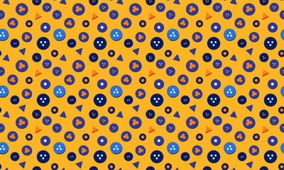 Skeuomorphic Design Seamless Pattern Wallpaper Background