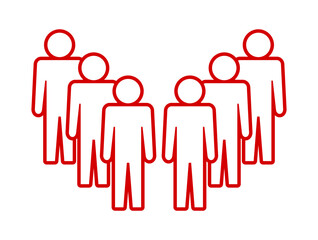 Symbol, ikona ludzi. Plik wektorowy.