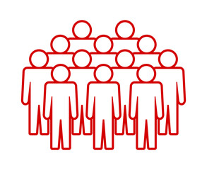 Symbol, ikona ludzi. Plik wektorowy.