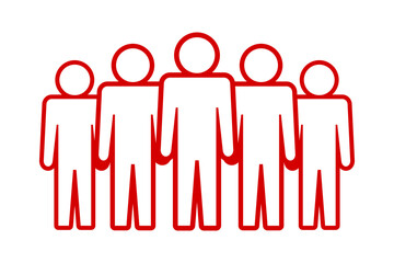 Symbol, ikona ludzi. Plik wektorowy.