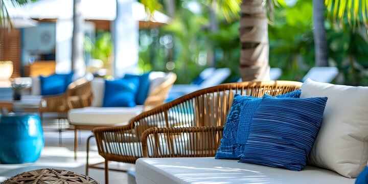 Luxurious hotel or resort scenes showcasing warmth comfort and guest experience. Concept Luxury Accommodations, Resort Experience, Warmth & Comfort, Guest Satisfaction