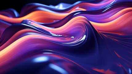 Obraz premium Captivating splashed abstract colorful geometric compositions