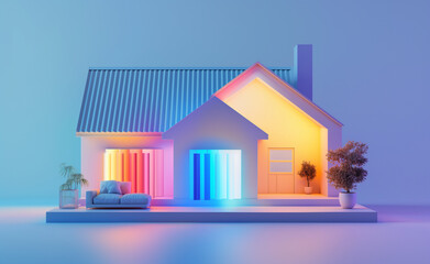 Smart Home: Modern Minimalist Energy Efficiency Integration