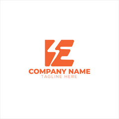 logo design flash and cable electrical icon vector illustration