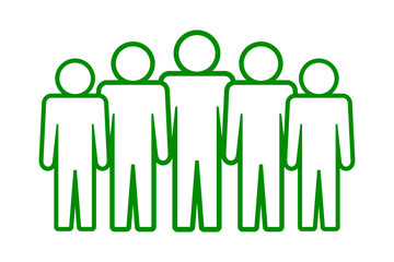 Symbol, ikona ludzi. Plik wektorowy.