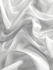 Obraz premium White background with curves and waves, in the style of translucent overlapping, flowing fabrics, UHD, soft tonal shifts abstract white background