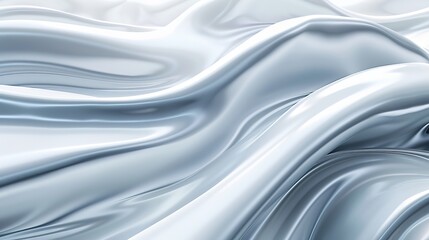 Abstract illustration showing pulsating white ferromagnetic fluid with wobbling motion, representing modern nanotechnology materials.