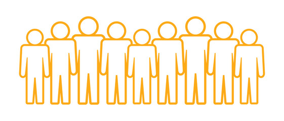 Symbol, ikona ludzi. Plik wektorowy. © robert6666