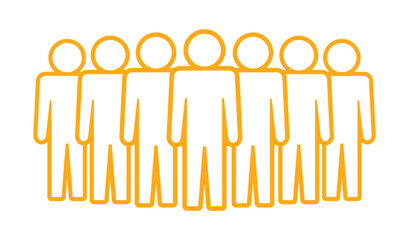 Symbol, ikona ludzi. Plik wektorowy. © robert6666