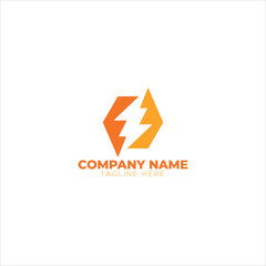 colorful electric bulb logo design vector illustration
