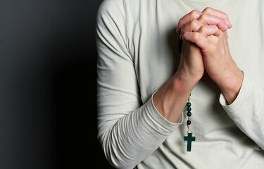 praying to God with hand together and worshiping god with people stock image stock photo