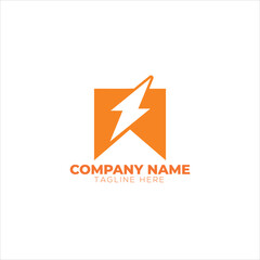 Fototapeta premium Hand holding thunders logo vector. lightning, zeus, thunder, hand, logo 