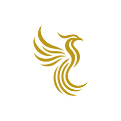 Fototapeta premium phoenix logo design vector