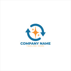 Electric Logo, house with thunder bolt combination, electric design
