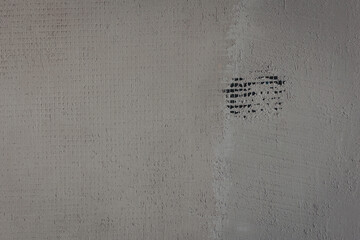 Repairing holes in drywall in the wall. Concrete Plaster Texture, Empty Grey cement Plaster wall background, Stucco plastered layer rough texture style loft wall background - Powered by Adobe