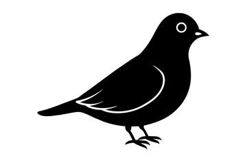 peep bird vector silhouette illustration