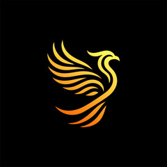 phoenix logo design vector