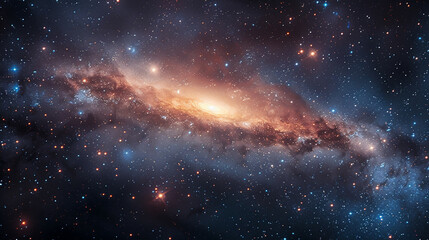 Stunning Landscape Photo of a Majestic Galaxy Capturing the Awe-Inspiring Beauty and Vast Wonders of the Cosmos in Vivid Detail