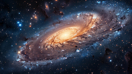 Stunning Landscape Photo of a Majestic Galaxy Capturing the Awe-Inspiring Beauty and Vast Wonders of the Cosmos in Vivid Detail
