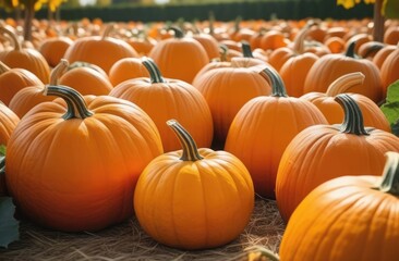 Close-up. A field with many cats of different sizes. Agriculture concept. Halloween
