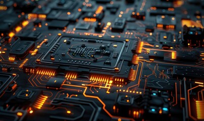 Circuit board background