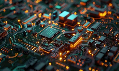 Circuit board background