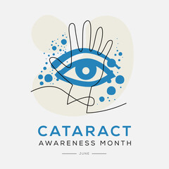 Obraz premium Cataract awareness month, held on May.