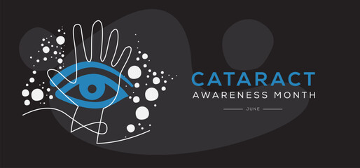 Obraz premium Cataract awareness month, held on May.