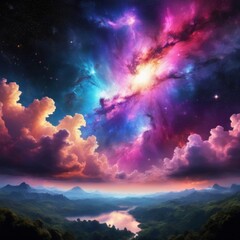 Fototapeta premium rainbow sky