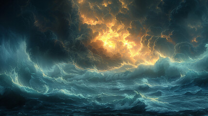 Sea Storm Background