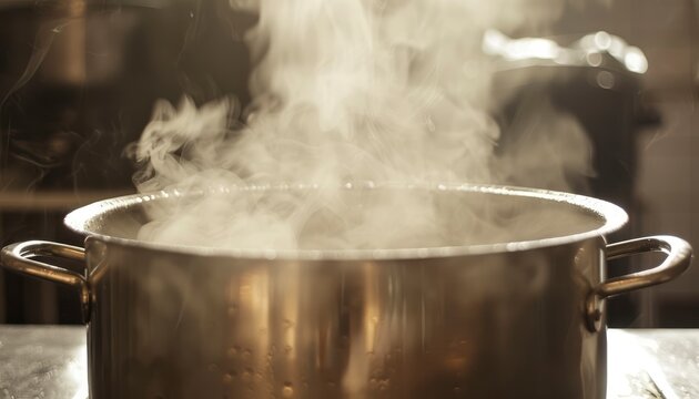 Cooking pots as seen from the side
