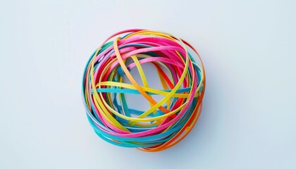 Image of colorful rubber bands