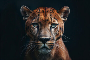 Naklejka premium A tiger is staring at the camera with its eyes closed