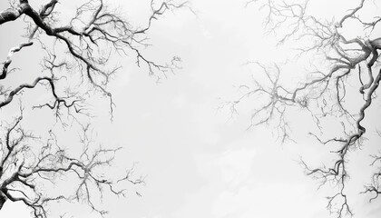 Tree branches in a forest