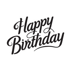 Happy birthday transparent Text Effect Design download Free.