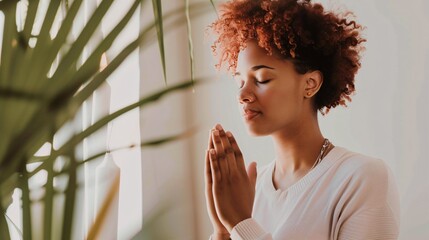  woman is praying