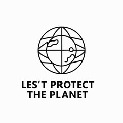 Minimalist Earth logo