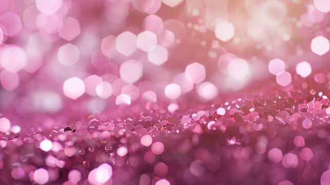 A charming pink girly backdrop adorned with shimmering glitter sparkles sets the stage for a kids party inspired by the dazzling style of LOL doll surprises This decorative scrapbook paper 