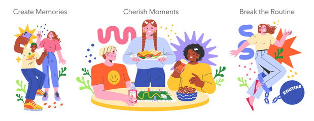 YOLO concept Flat Vector illustration.