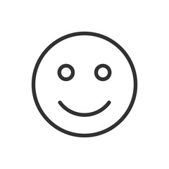 Fototapeta premium Happy Emoji Icon - Face React Icon