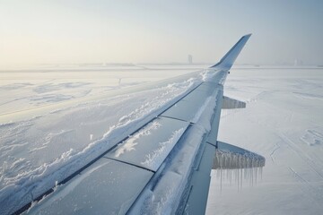 Removing Ice From a Plane Wing During Defrosting