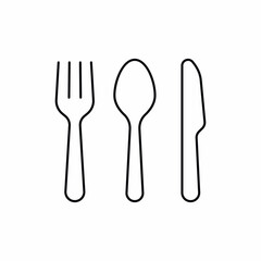fork spoon knife food icon