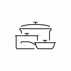 pan saucepan dishes kitchen icon