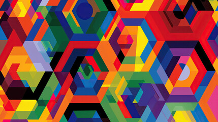 Abstract colorful background poster