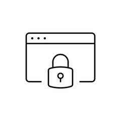 website application protection security icon