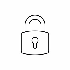 padlock safety protection security icon